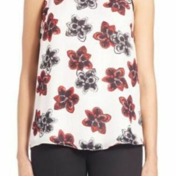 Milly Women Marie Tank Top In Poppy Size 4 NWT!! - Picture 9 of 9